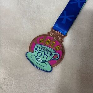 rundisney 2020 virtual 5K challenge mad tea party medal